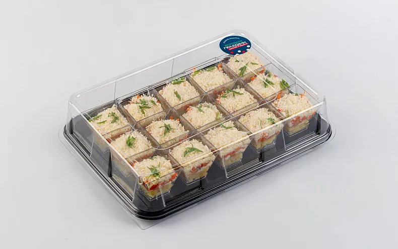 Салат «Мимоза» в фуршетных стаканчиках, 15 шт