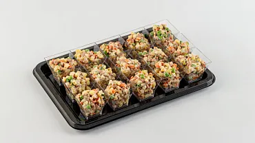 Салат «Оливье с ростбифом» в фуршетных стаканчиках, 15 шт