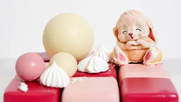 Торт-кубик «Зайка»