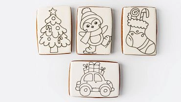 Набор из пряников для раскрашивания «Вкусная Акварель»