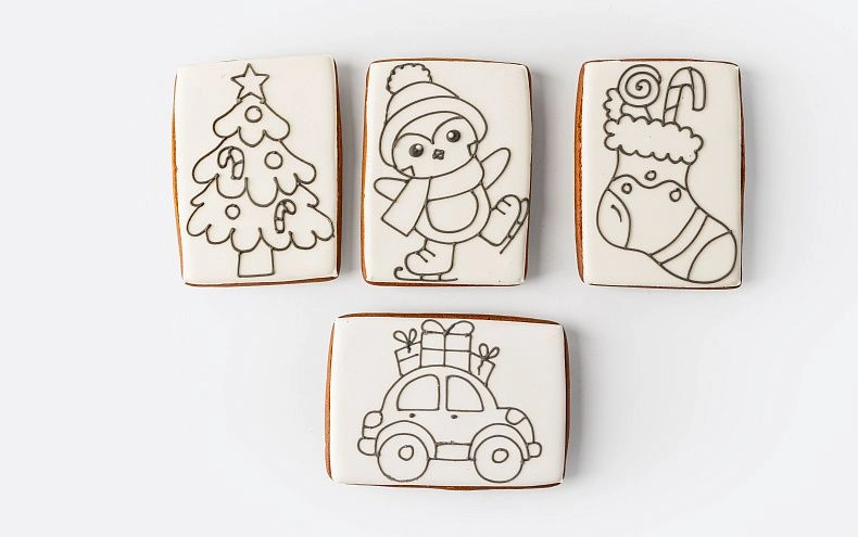 Набор из пряников для раскрашивания «Вкусная Акварель»