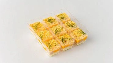 Салат «Мимоза» с тунцом в стаканчиках, 9шт