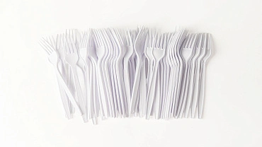 Набор вилок из кукурузного крахмала 18 см, 50 шт
