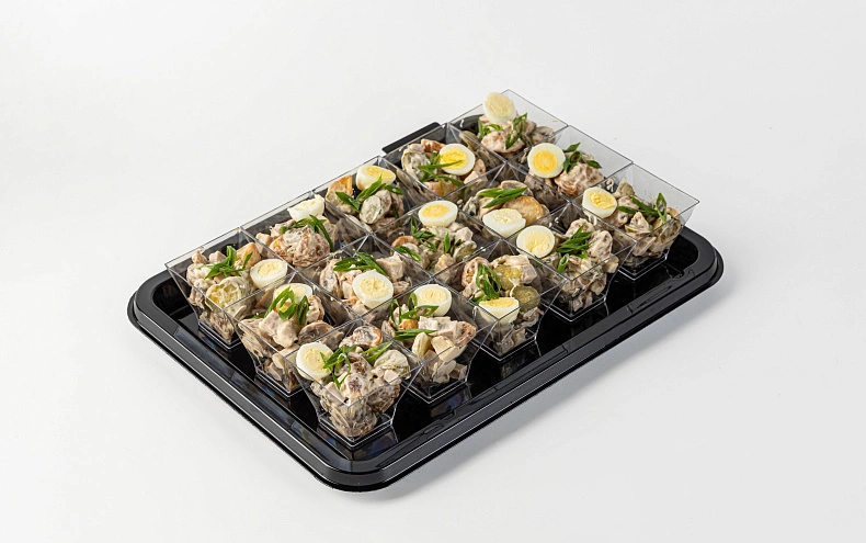 Салат «Охотничий» с печеным картофелем, 15 шт.