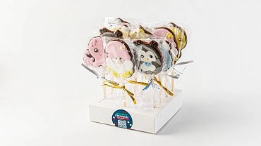 Пряники имбирные с индивидуальным дизайном «Весёлая компания», 12 шт