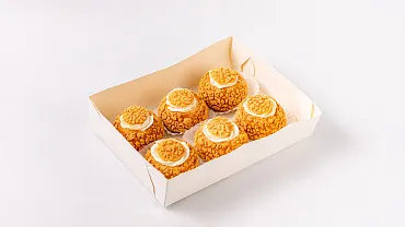 Пирожное «Шу» манго-кокос, 6 шт 