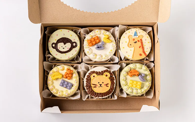 Набор мини тортиков «Игрушки», 6 шт