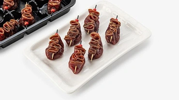 Мешочек из брезаолы с грушей и муссом дор блю, 12 шт