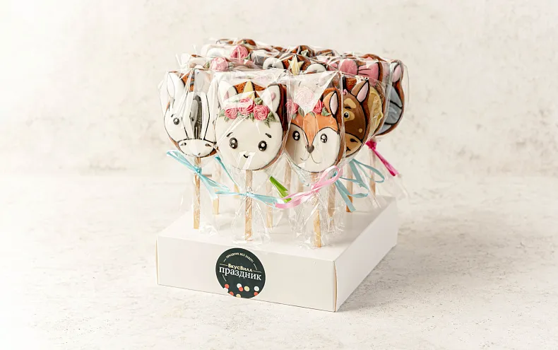 Пряники имбирные с индивидуальным дизайном, 12 шт