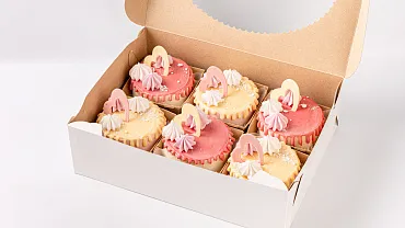 Набор мини тортиков «Сердечки», 6 шт