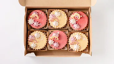 Набор мини тортиков «Сердечки», 6 шт