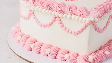 Торт «Розовое кружево»