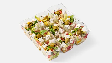 Салат «Греческий» в стаканчиках, 9 шт