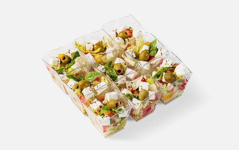 Салат «Греческий» в стаканчиках, 9 шт