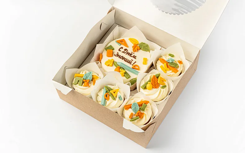 Набор Бенто-торт с капкейками «С днём знаний»