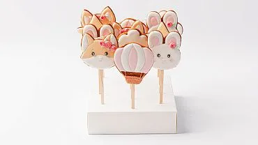 Пряники имбирные с индивидуальным дизайном «Зверята в облаках», 12 шт