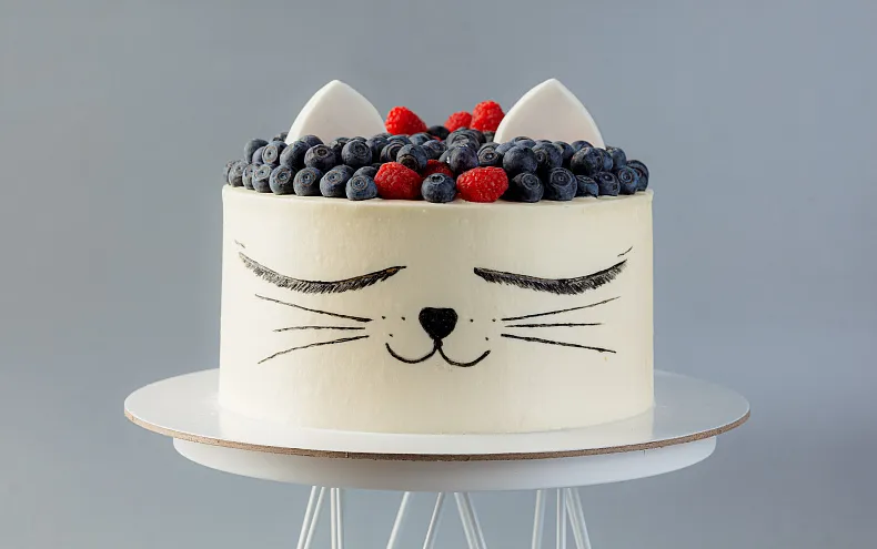 Торт «Ягодный котик»