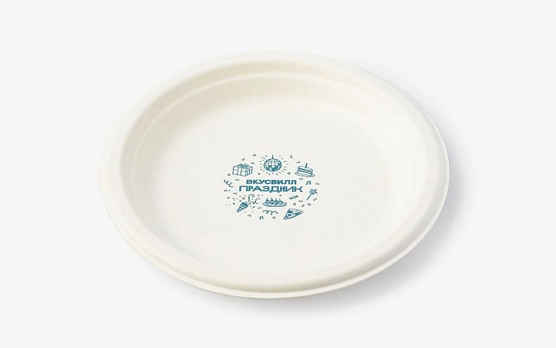 Комплект ЭКО тарелок Праздник, 5шт
