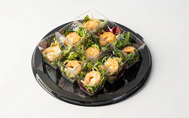 Салат «Руккола с креветкой и авокадо» в стаканчиках, 9 шт