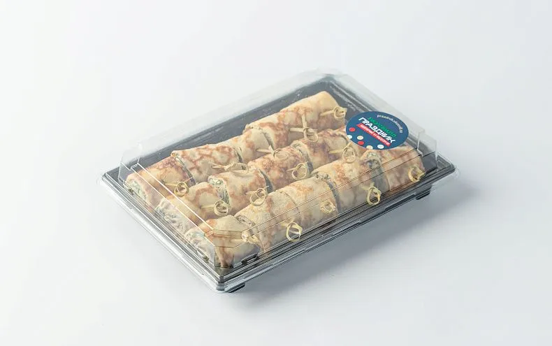 Блин-ролл с курицей, грибами и шпинатом, 15 шт