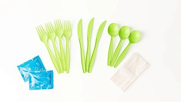 Набор столовых приборов биоразлагаемых, для 3х персон