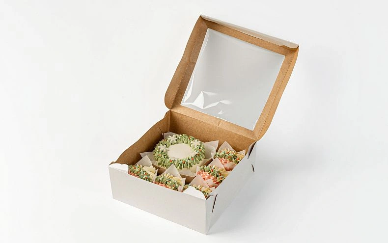 Набор Бенто-торт с капкейками «Зимний»