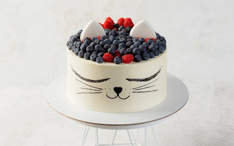 Торт «Ягодный котик»