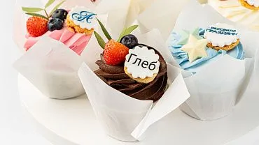 Капкейки с индивидуальным дизайном, 12 шт