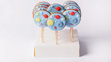 Пряники имбирные с индивидуальным дизайном «Космос», 12 шт