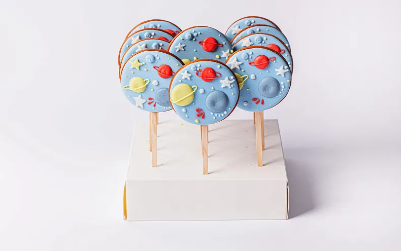 Пряники имбирные с индивидуальным дизайном «Космос», 12 шт