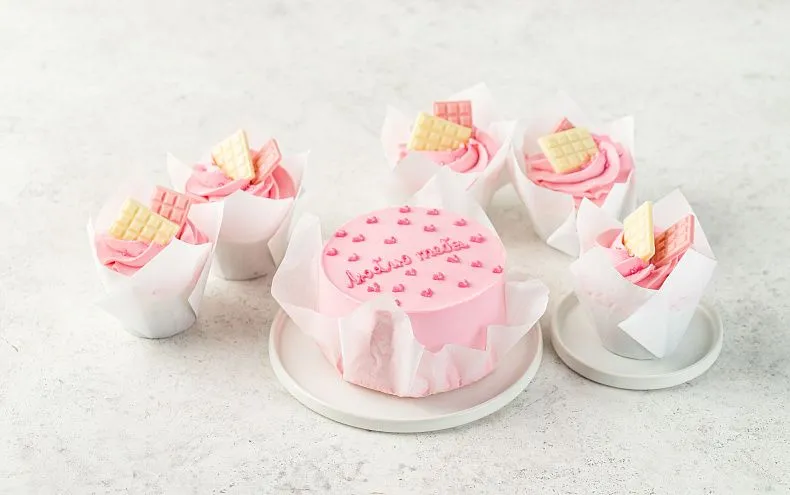 Набор Бенто-торт с капкейками «Люблю тебя»