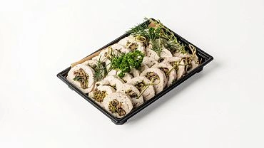 Рулет с курицей и грибами