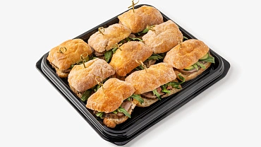 Панини с ростбифом и рукколой, 9 шт