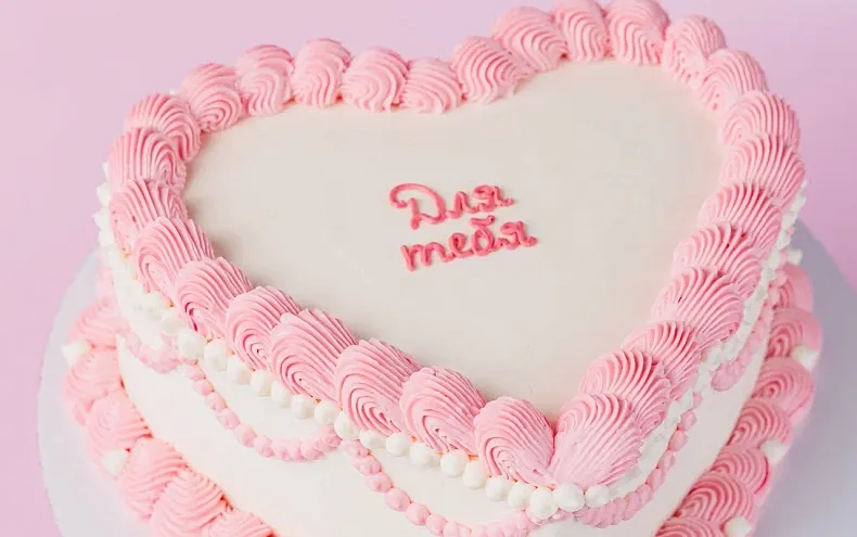 Торт «Розовое кружево»