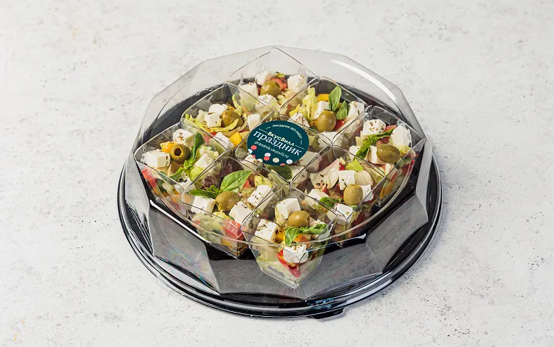 Салат «Греческий» в стаканчиках, 9 шт