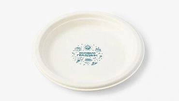 Комплект ЭКО тарелок Праздник, 5шт