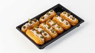 Мини-эклеры с лососем, 8 шт