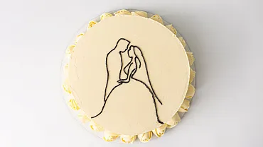 Торт свадебный «Силуэты»