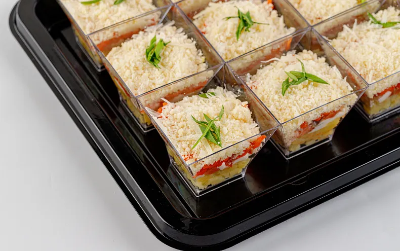 Салат «Мимоза» в фуршетных стаканчиках, 15 шт