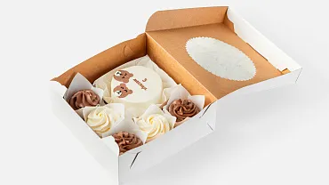 Набор Бенто-торт с капкейками «Мишкина семейка»