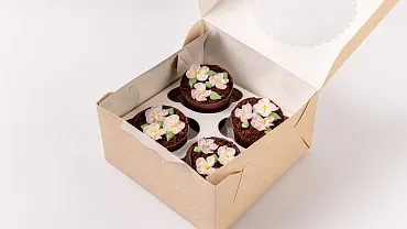 Десерт «Цветы в горшочке», 4 шт