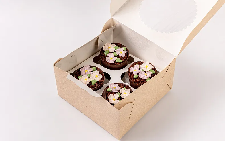Десерт «Цветы в горшочке», 4 шт