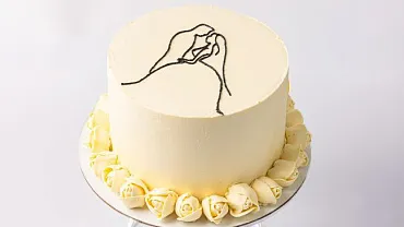 Торт свадебный «Силуэты»