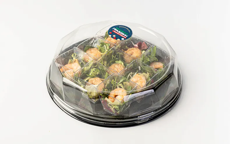 Салат «Руккола с креветкой и авокадо» в стаканчиках, 9 шт