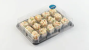 Салат «Оливье с филе индейки» в фуршетных стаканчиках, 15 шт