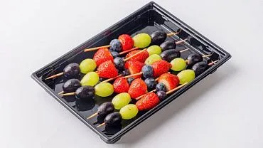 Шпажки фруктовые «Клубника, виноград, голубика», 10 шт