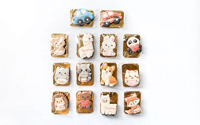 Пряники имбирные с индивидуальным дизайном «Комплимент от именинника», 1 шт