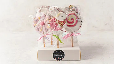 Пряники «Весенние» на палочке, 12 шт