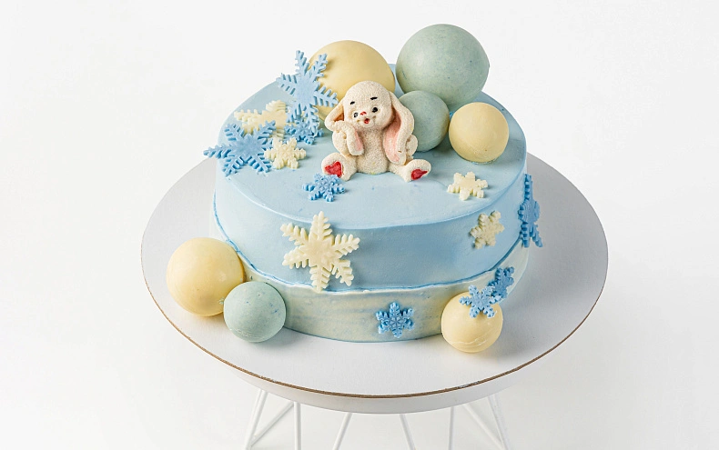 Торт «Снежный зайка»