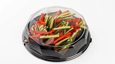 Овощные стики без соуса в фуршетных стаканчиках, 9 шт